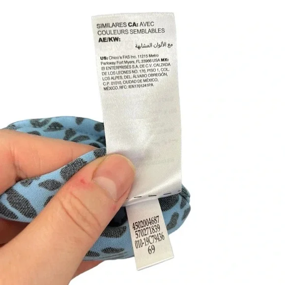 Chico’s • Animal-Print Side-Tie Shirt - Picture 9 of 10